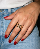 Isadora Twist Ring candid flash snapshot