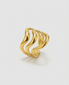 Gold Wave Statement Ring hero packshot