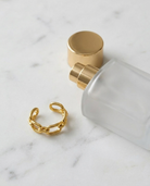 Wafa Ring marble flatlay