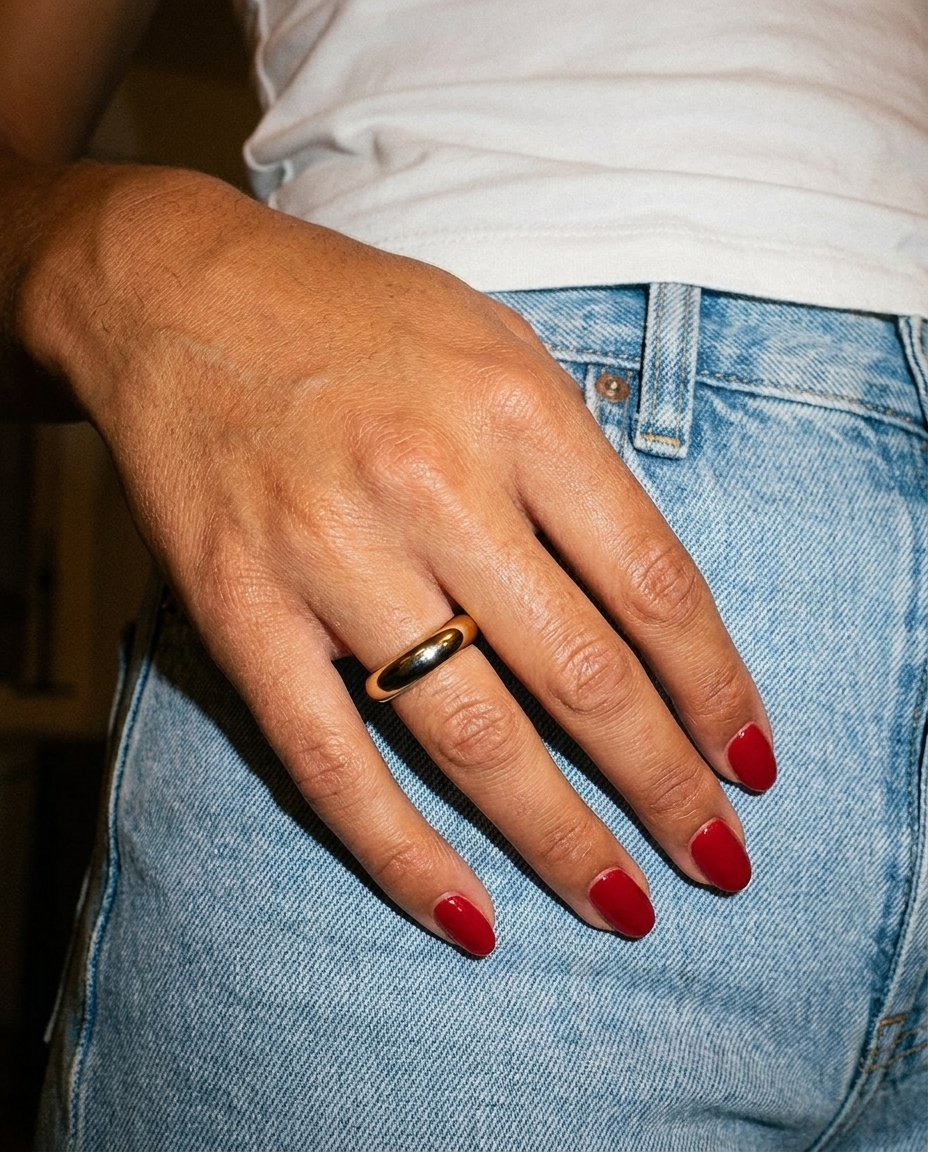 Claire Ring candid flash snapshot