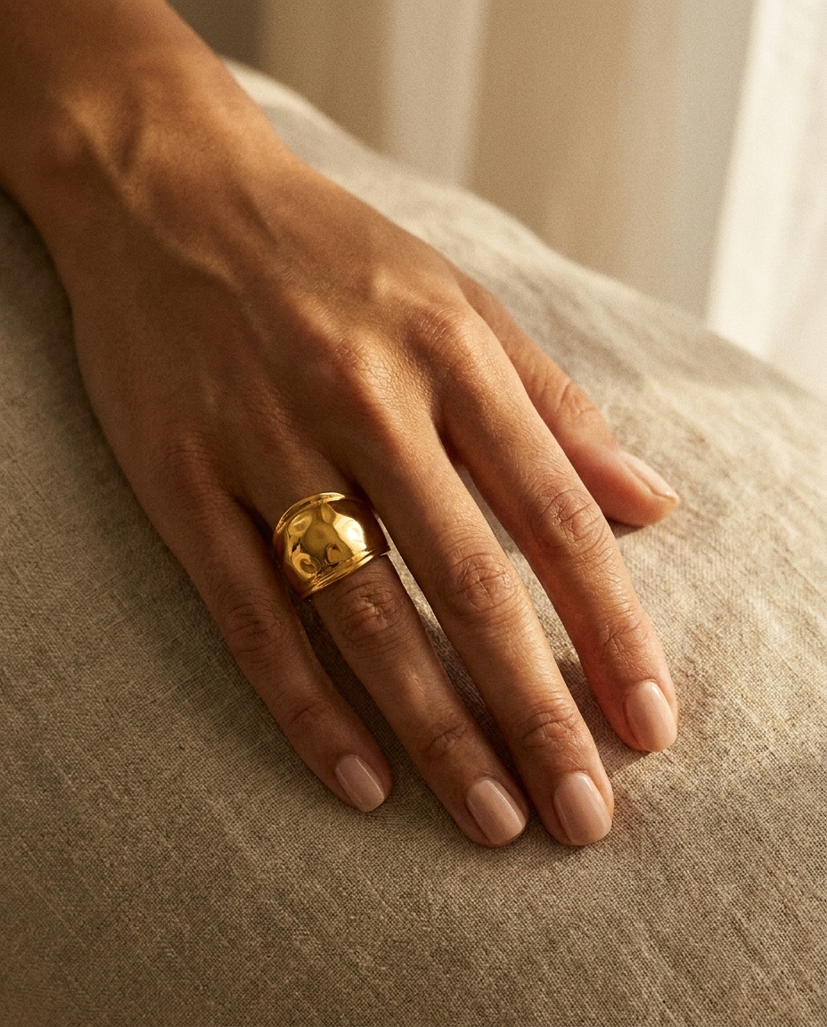 Grace Ring warm on hand
