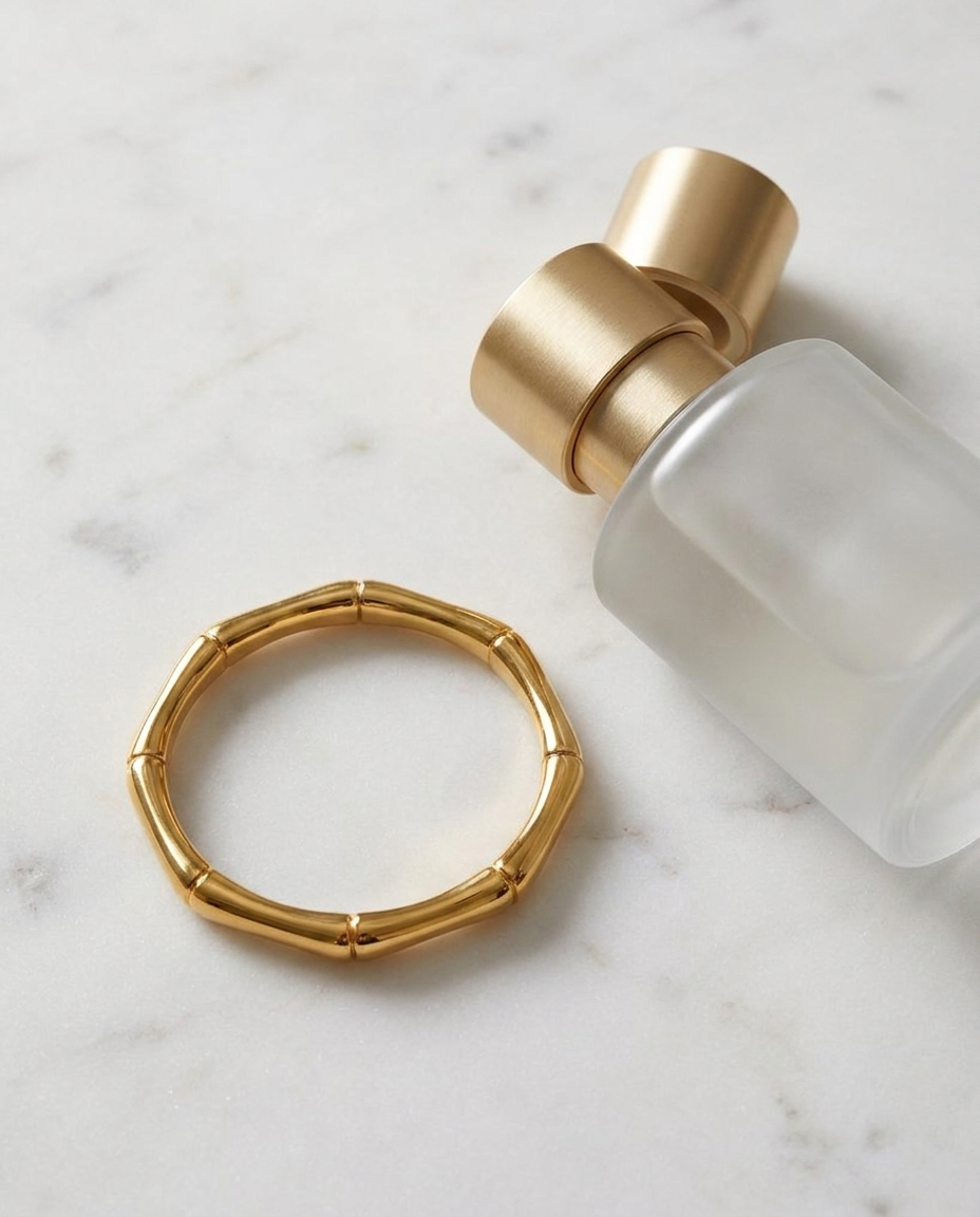 Esme Ring marble flatlay