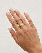 Lucky Ring cream wall hand