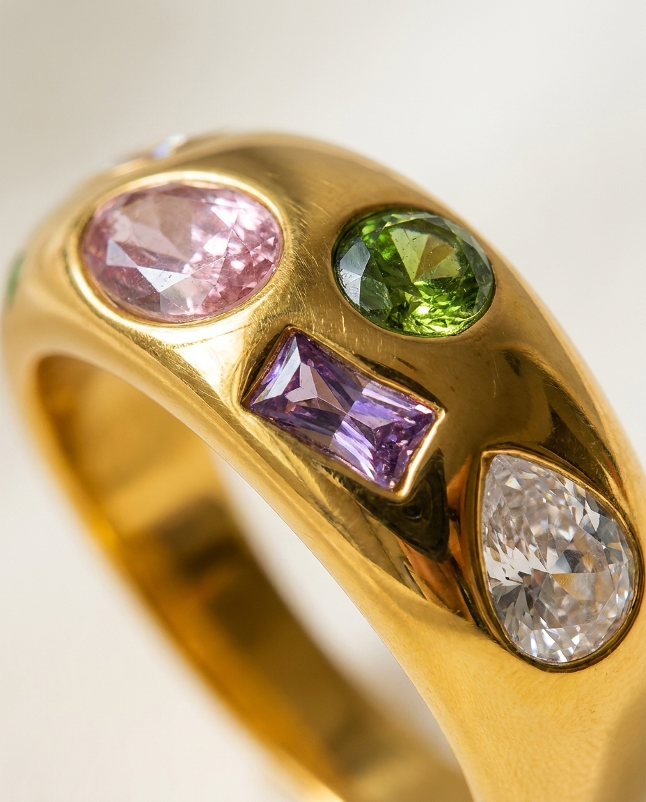 Solana Gem Ring macro detail