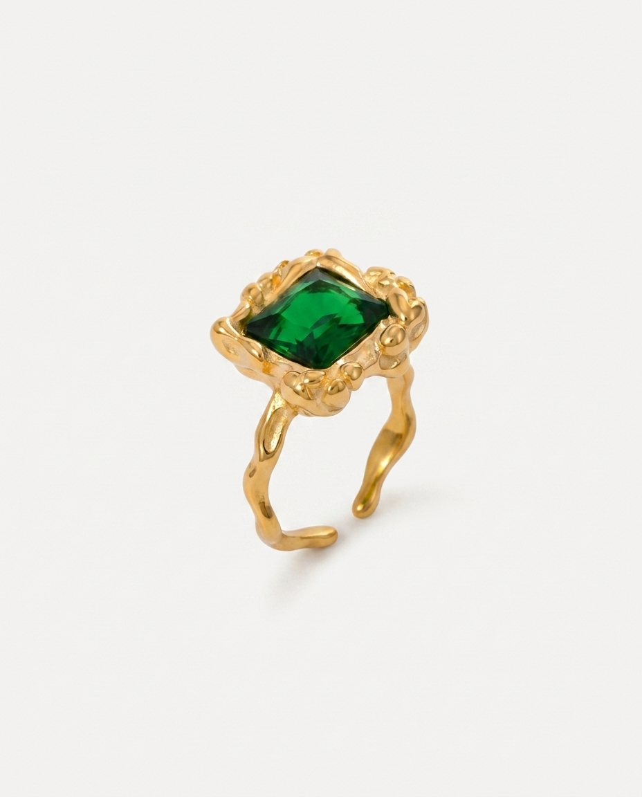 Colette Emerald Ring hero packshot
