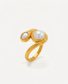 Double Pearl Twist Ring hero packshot