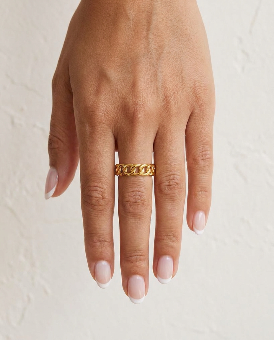 Aurelie Laurel Ring cream wall hand