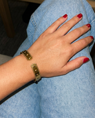Luna Textured Cuff candid flash