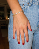 The Lune Bracelet candid flash