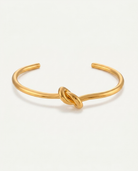 Elise Gold Knot Bangle hero packshot