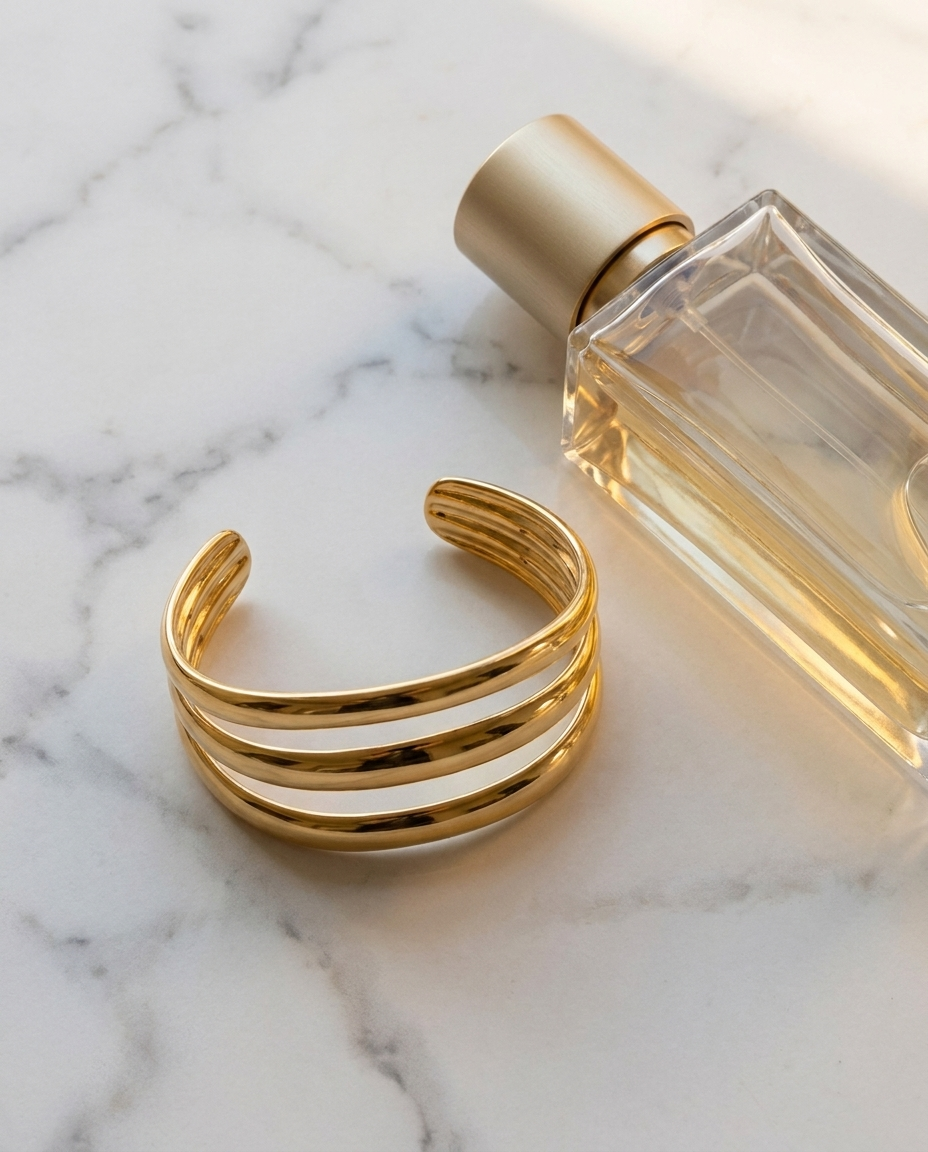 Élodie Triple cuff flatlay