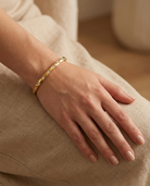 Zircon Bangle on wrist