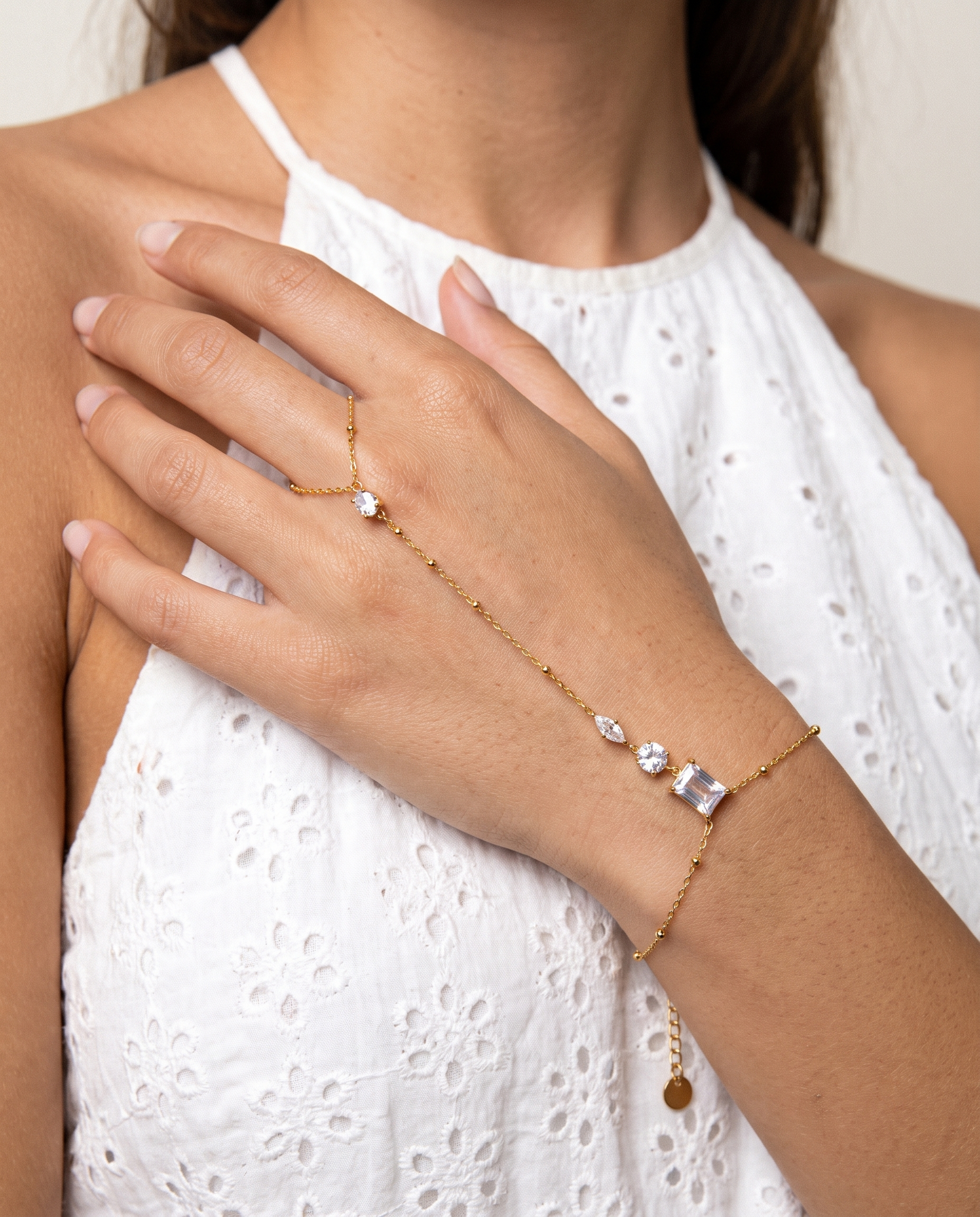 Nadia Hand Chain lifestyle on model hand
