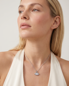 Elodie Necklace silver on model