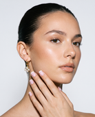 Trefle gold clover earrings editorial flash