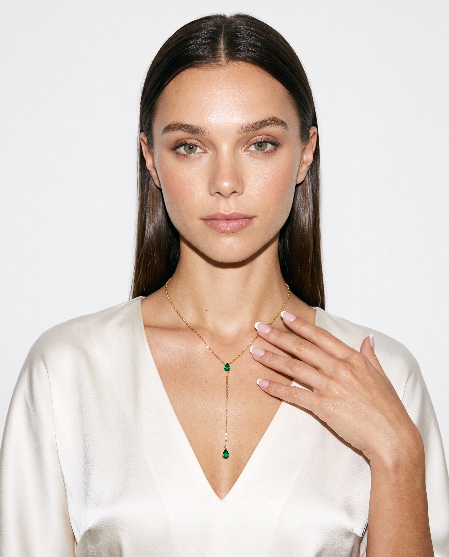 Lueur III necklace editorial studio flash