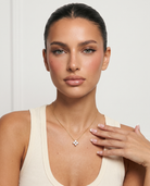 Fleur flower necklace editorial studio flash
