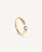 Birthstone ring June lavender