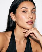 Juliette heart stud earring editorial studio flash