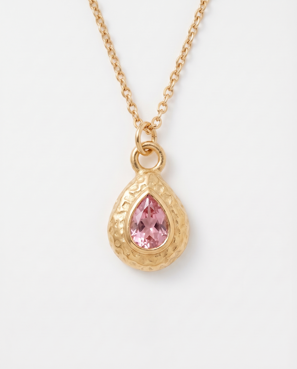 October pink necklace macro
