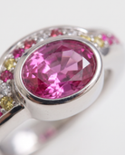 Colette silver ring macro detail