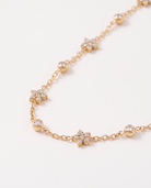 Florine Necklace, 18k gold-plated, detail