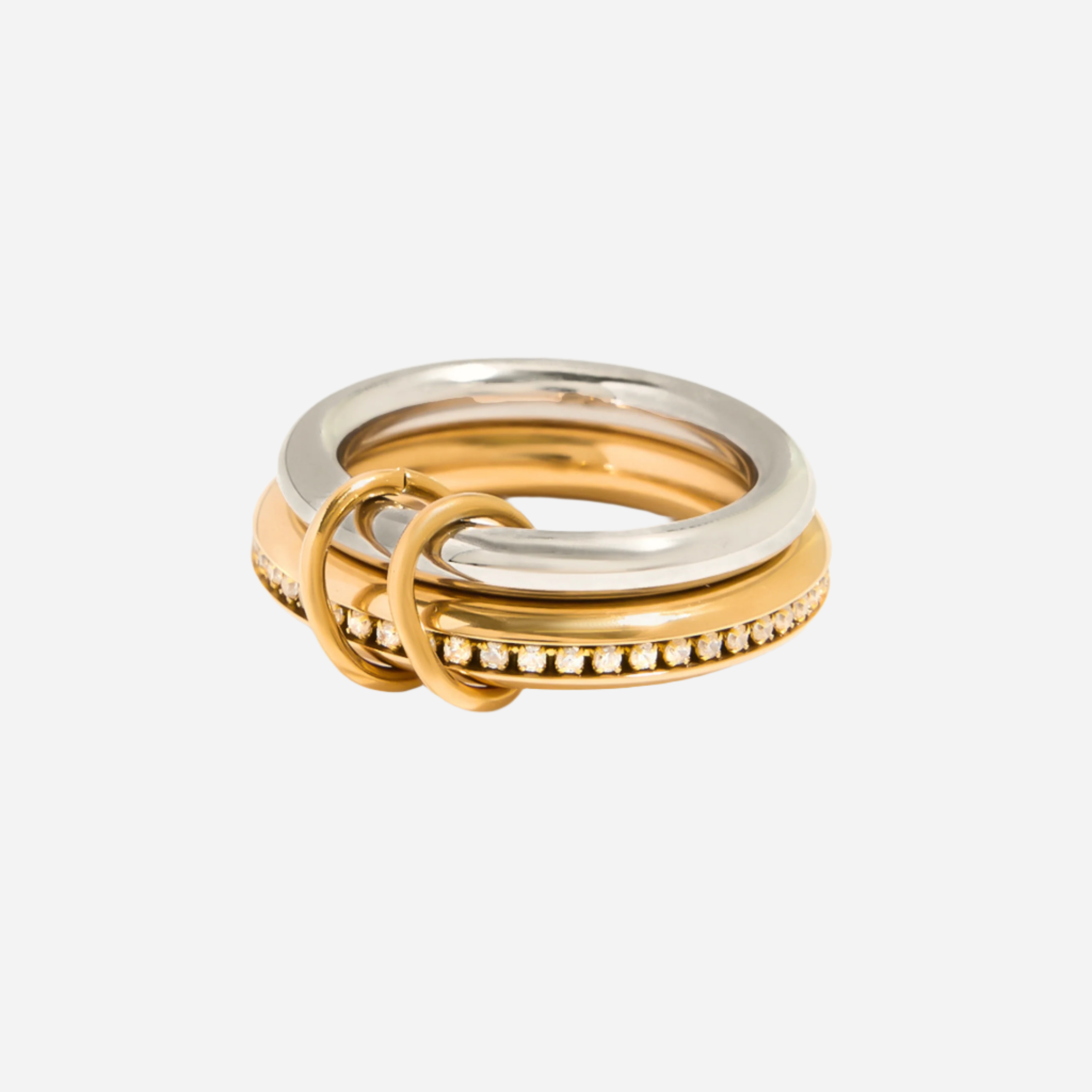 Élodie Two-Tone Ring Stack